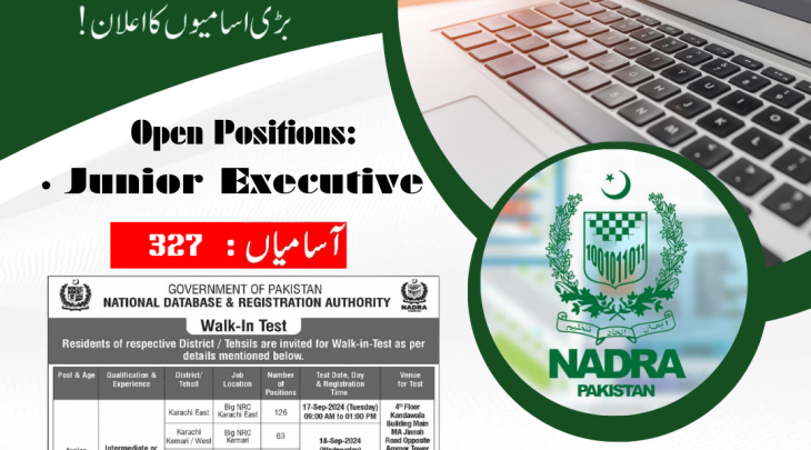 NADRA Pakistan Jobs Announced